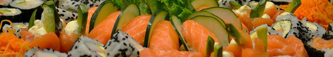 Eating Asian Fusion Japanese Sushi at Makoto Asian Cuisine restaurant in Avenel, NJ.